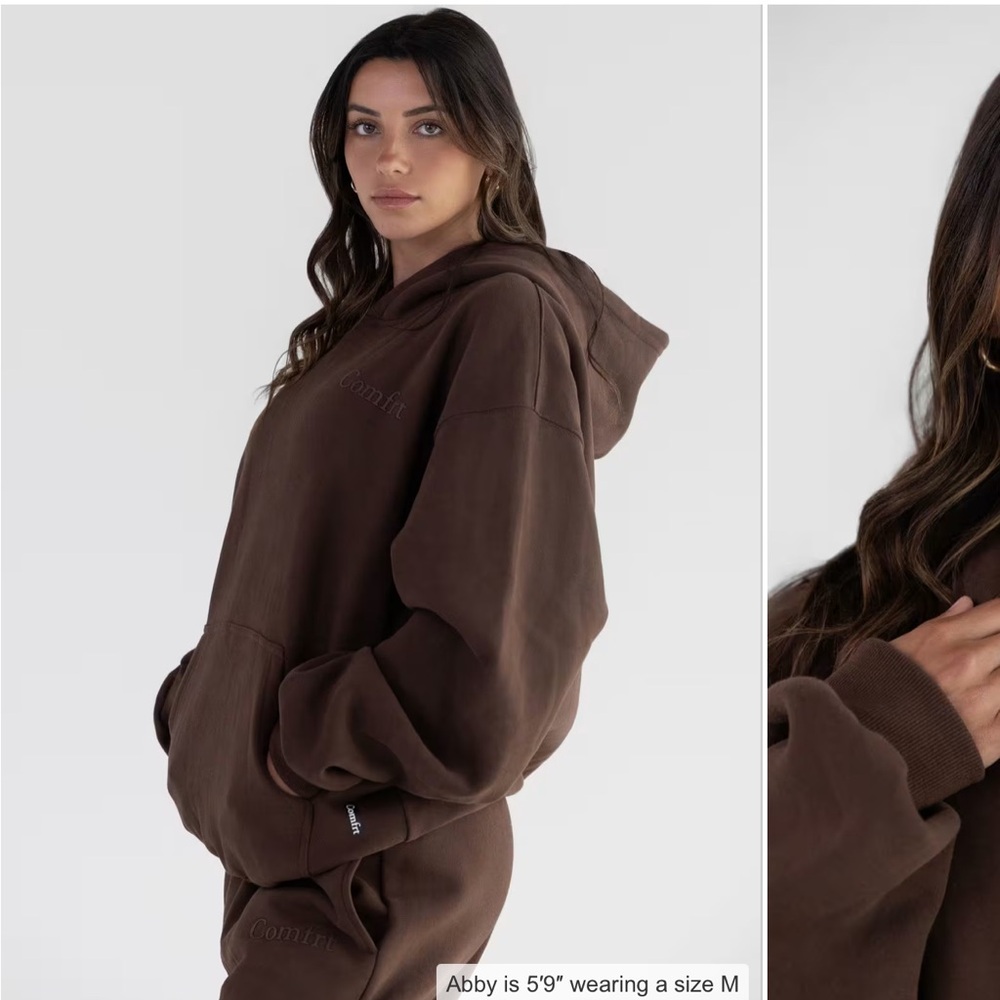 COMFRT Women's Brown Hoodie & Sweats size Large (Unisex)
